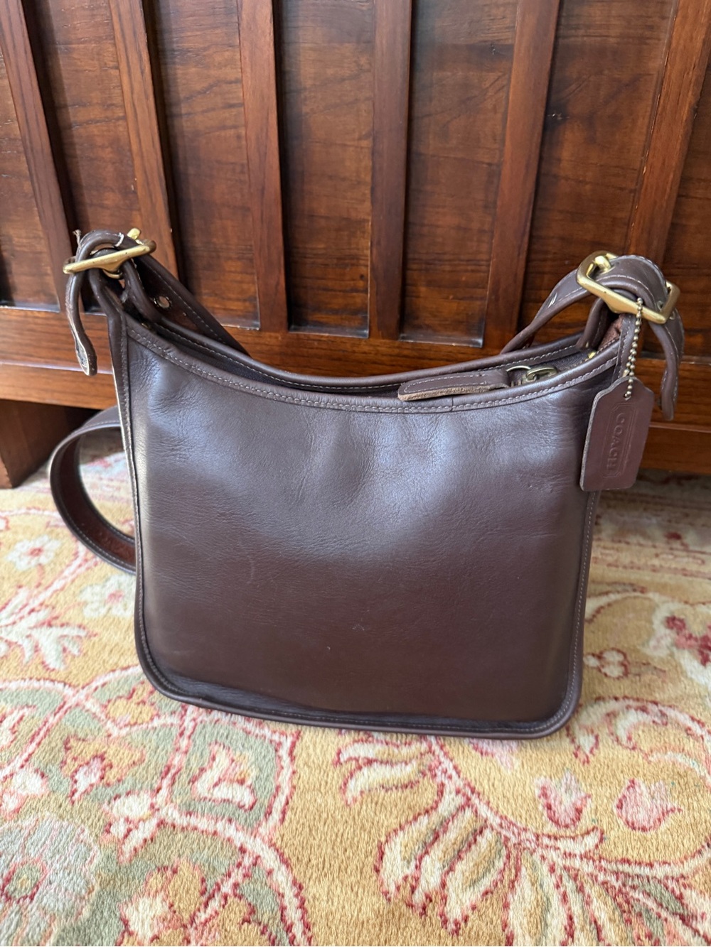 Complete Vintage 1997 Coach Legacy Zip Bag 9966 with Coach Hang Tag! - Picture 5 of 13